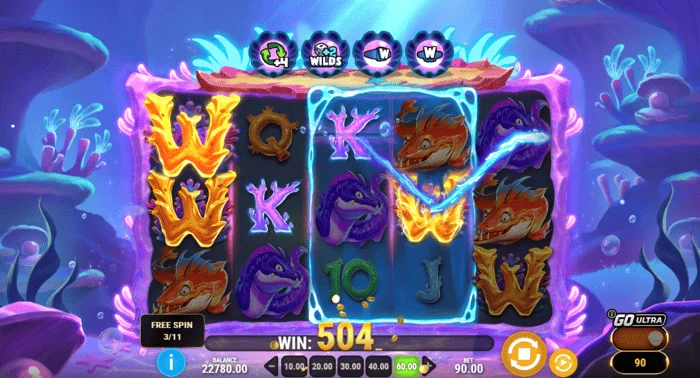 Manta Mayhem - νίκη σε Free Spins με Sticky Wild